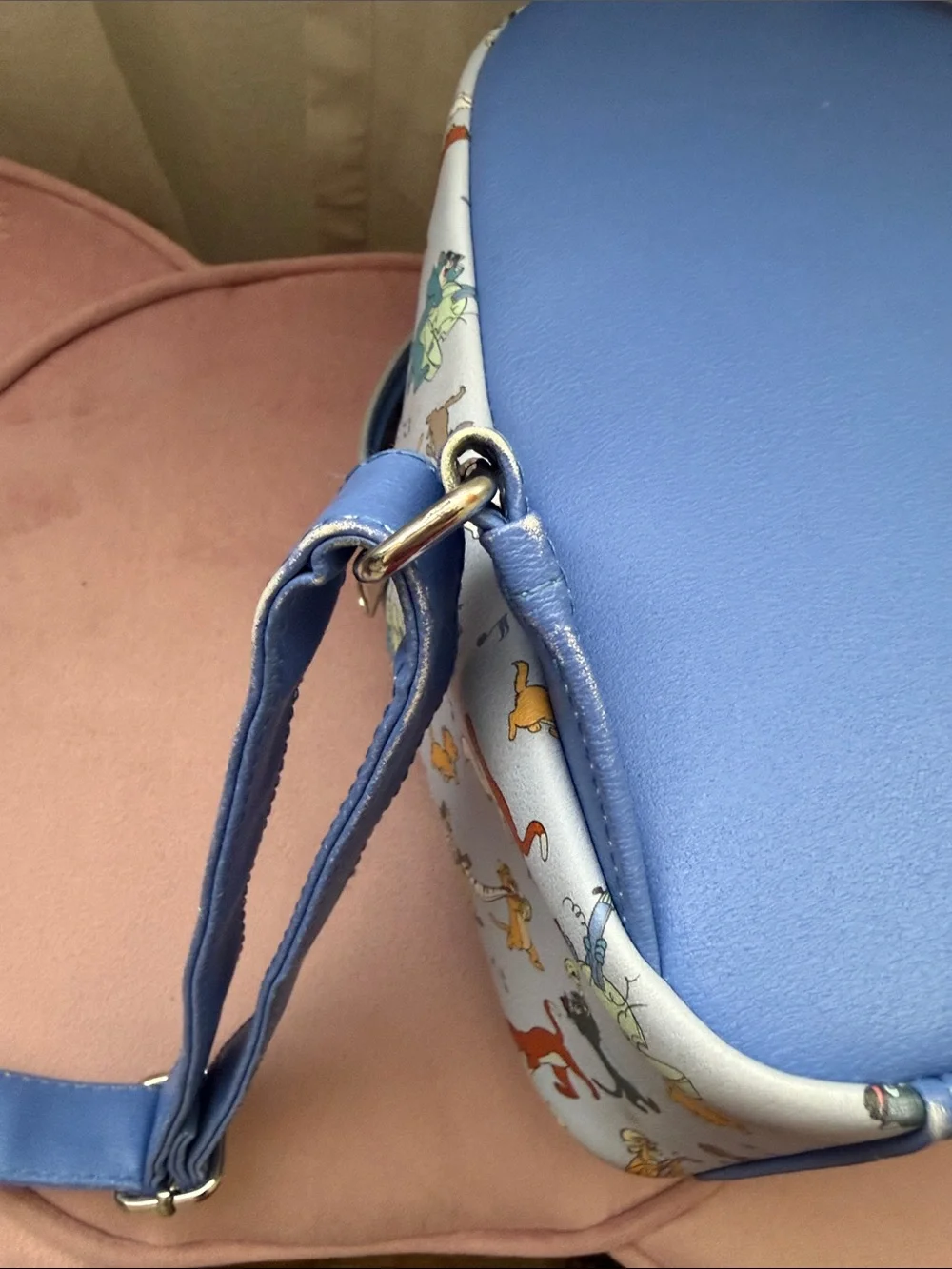 Loungefly x Disney Blue 'Everybody Wants to Be a Cat' Mini Backpack